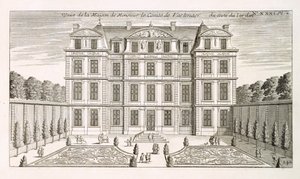 Elevação do jardim da casa do Conde Vartenaers, c.1720s de French School