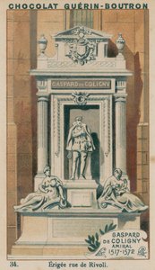 Gaspard de Coligny, almirante, 1517-1572, rua de Erigee de Rivoli de French School
