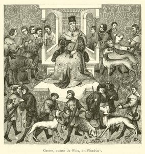 Gaston, Conde de Foix, conhecido como Phoebus (gravura) de French School