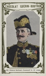 General Bailloud, comandante do 19º corpo (foto colorida) de French School