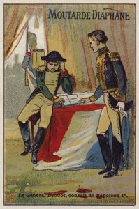 General Drouot aconselhando Napoleão de French School