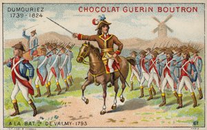 General Dumouriez na Batalha de Valmy de French School