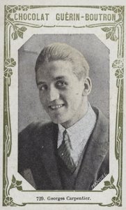 Georges Carpentier (foto colorida) de French School