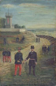 Georges Clemenceau (1841-1929) como prefeito de Montmartre 18 de março de 1871 de French School