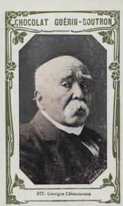 Georges Clemenceau (foto colorida) de French School