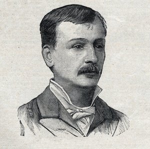 Georges Courteline, pelo seu verdadeiro nome Georges Victor Marcel Moinaux (1858-1929), romancista e dramaturgo francês, em "Le Petit Parisien". de French School