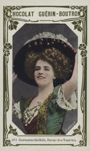 Germaine Galês, Revue des Varietes (foto colorida) de French School