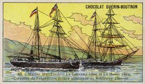 Germania e Hansa, navios da Expedição Polar Norte Alemã de Carl Koldewey de French School