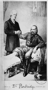 Giuseppe Garibaldi (1807-82) com o Doutor Partridge, c.1862 de French School