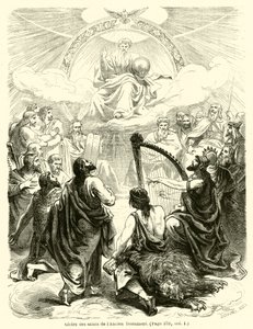 Glória dos santos do Antigo Testamento (gravura) de French School