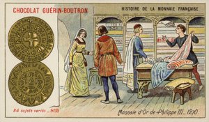 As moedas de ouro de Filipe III de French School