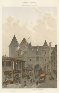 Grande Chatelet, vista da rua de St Denis, 1800 de French School