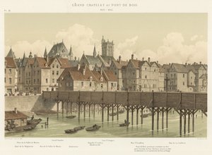 Grand Châtelet e Pont de Bois, 1621-1645 de French School