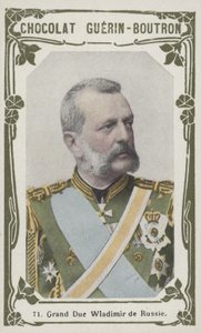 Grão-Duque Wladimir da Rússia (foto colorida) de French School