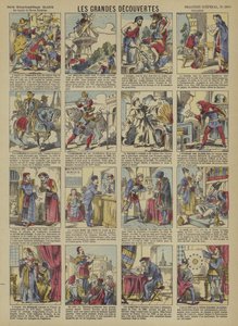 Grandes descobertas (cor litho) de French School