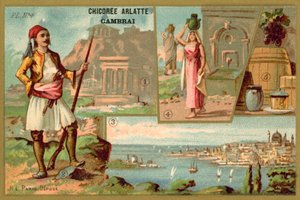 Grécia (chromolitho) de French School