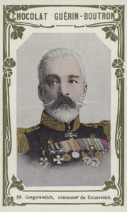 Gregorewitch, comandante de Cesarevitch (foto colorida) de French School