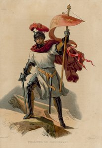 Guilherme o Conquistador (gravura colorida) de French School