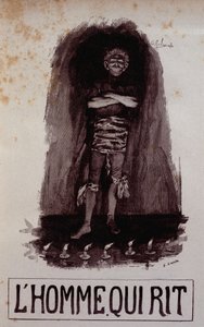 Gwynplaine, couv. de "The Man Who Laughs" (O homem que ri) de French School