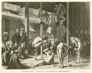 Ginastas de Kioto (gravura) de French School