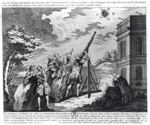 Halleys Comet Observado em 1759 por Cassini III (1714-84) de French School