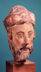 Chefe de José de Arimatéia (pedra policromada)