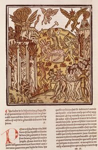 Inferno, de "A Cidade de Deus", 1486-87 (xilogravura) de French School