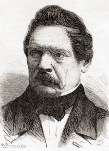 Henri-Gustave Delvigne, de Les Merveilles de la Science, publicado c.1870 (gravura) de French School