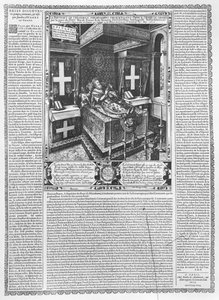 Henri IV (1553-1610) em seu leito de morte, 1610 de French School