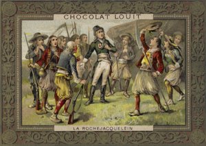 Henri de la Rochejacquelein dirigindo-se a seus soldados, Vendee Revolt, French Revolution de French School