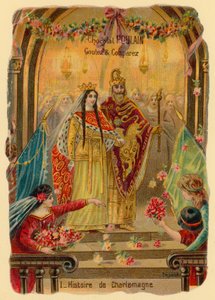 História de Carlos Magno, fundador do Império Carolíngio (c 742-814) de French School