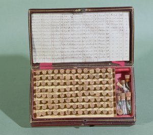 Mala de remédios homeopáticos, 2ª metade do século XIX de French School