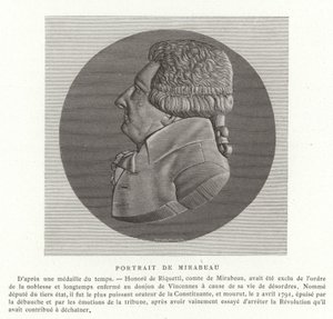 Honoré Gabriel Riqueti, conde de Mirabeau de French School