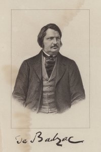 Honoré de Balzac, romancista e dramaturgo francês de French School