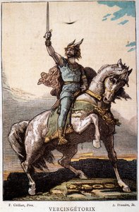 Vercingetorix a cavalo de French School