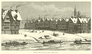 Câmara Municipal e Praça de Greve, século XIII de French School