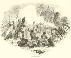 Hougomont (gravura) de French School