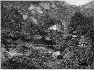 Casa de bandidos na Pentica, na Córsega. de French School