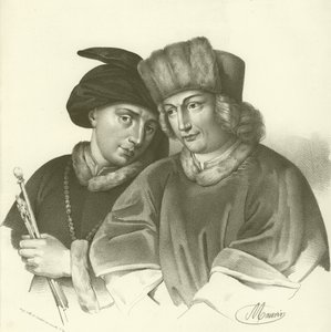 Hubert (1366-1426) e Jan van Eyck (1370-1441), artistas flamengos de French School