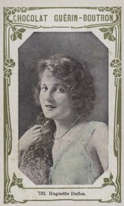 Huguette Duflos (foto colorida) de French School