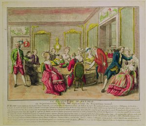 Sessão de Hipnotismo com Franz Anton Mesmer (1734-1815) 1784 de French School
