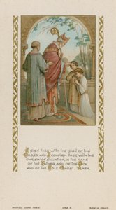 Eu te assino com o sinal da cruz (chromolitho) de French School