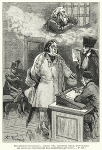 Ilustração para O Judeu Errante (gravura) de French School