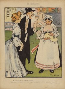 Ilustração para Le Rire (cor litho) de French School