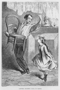 Ilustração para The Assommoir, A Realistic Novel, de Emile Zola (gravura) de French School