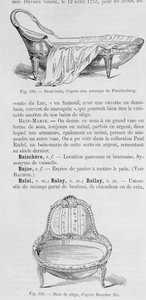 Ilustrações de um demi-bain e um banho-de-cerco, do século XVIII de French School