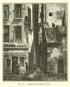 Impasse Saint-Martial, 1850 de French School