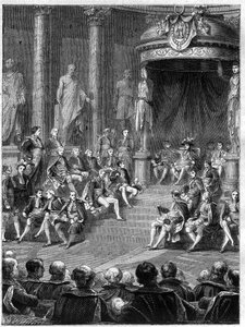 Imperiale seance in the Senate: discurso de Napoleão sobre a constituição do novo reino da Itália em 1805 - in "Histoire de l