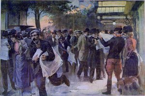 Notícias importantes, c.1900 de French School