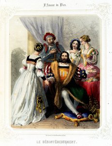No amor ao bem de Sauvageot, segunda metade do século XIX. de French School